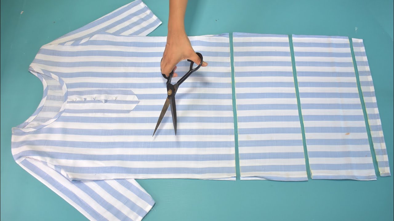 (4)Transformation Idea From Old Kurti # Old Suit Reuse Idea # DIY Idea From Old Kurti