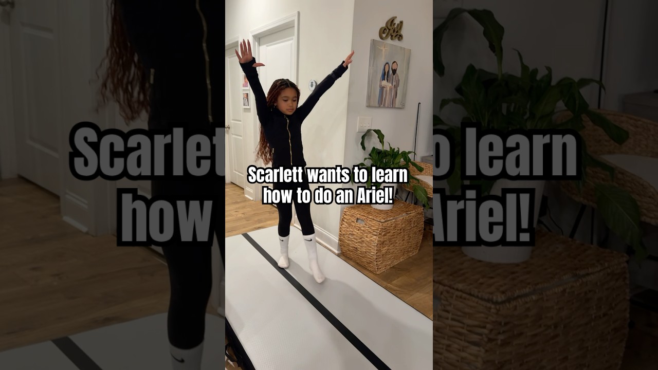 The beginning stages of an Ariel!! #gymnastics #ariel #scarlett