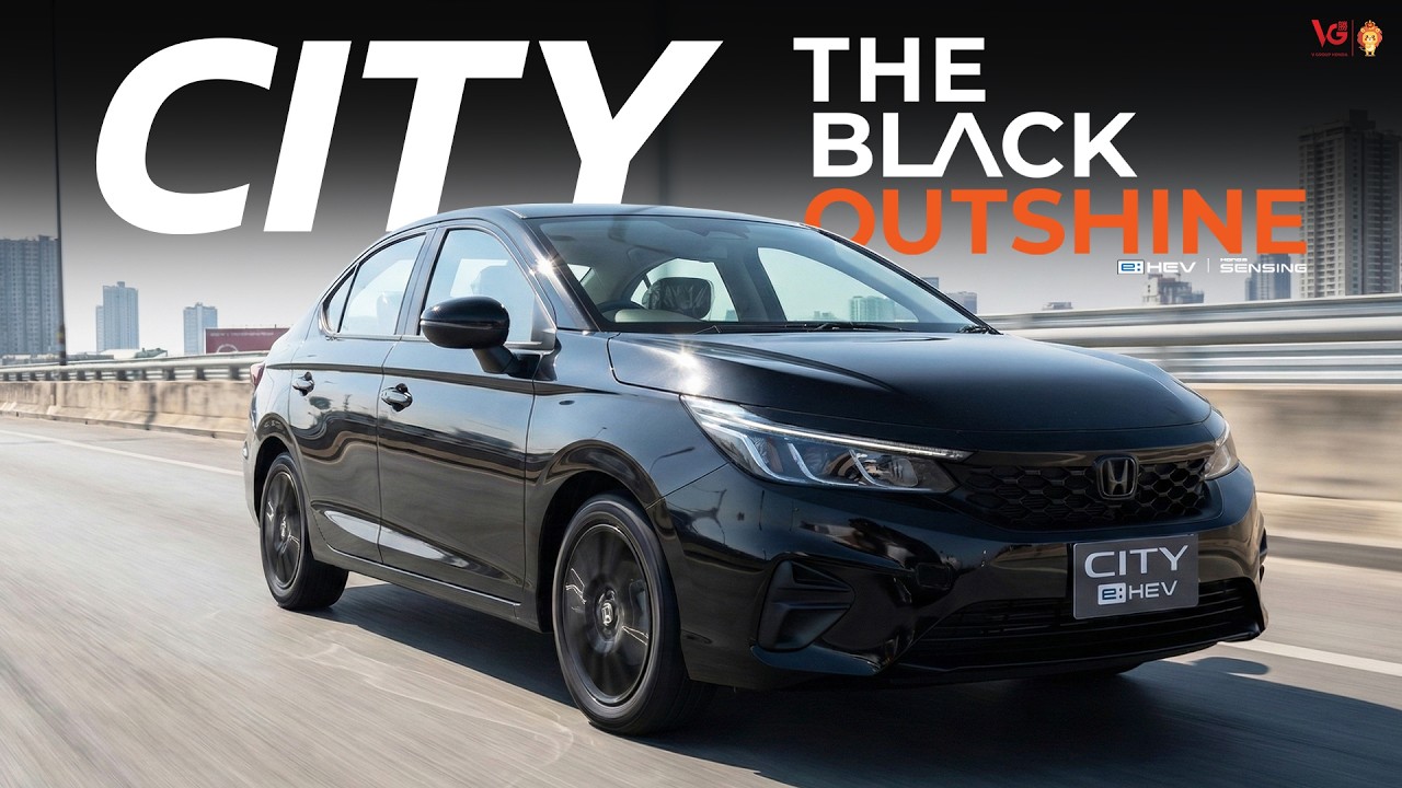 Honda CITY e:HEV THE BLACK OUTSHINE ดุดดัน ประหยัด นั่งสบาย | V Group Honda