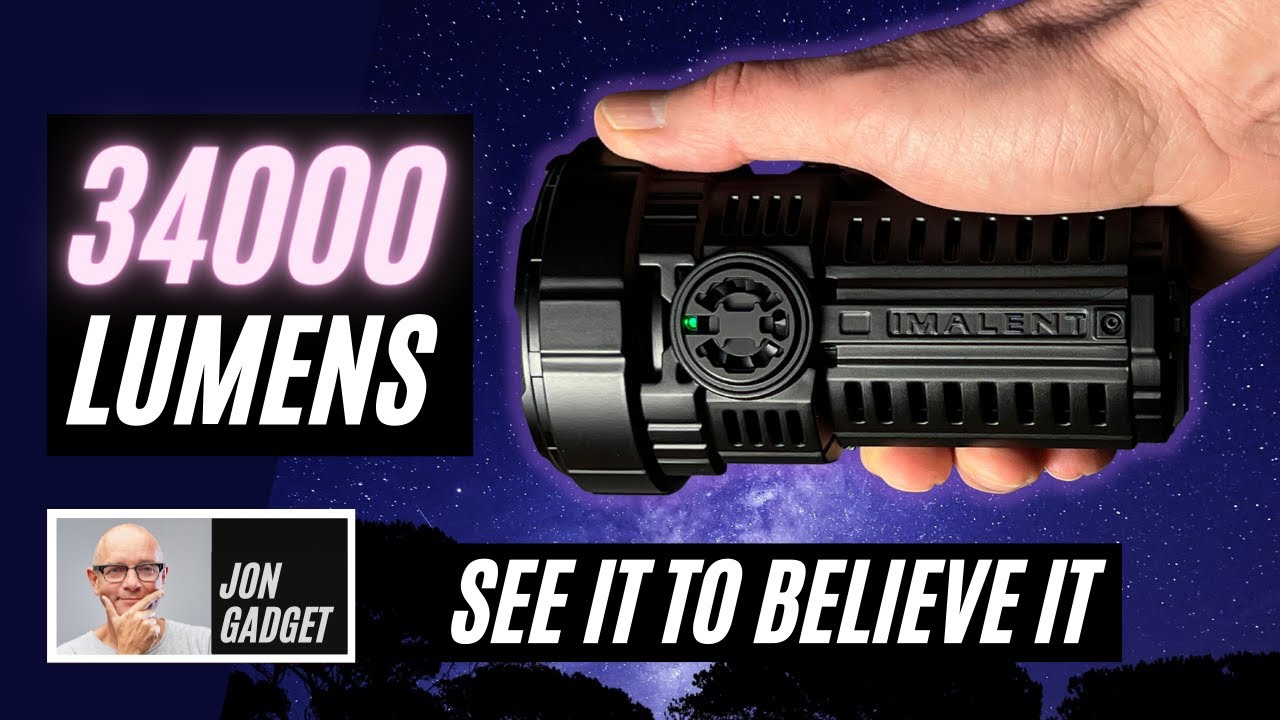 This crazy 34,000 lumen flashlight from Imalent needs cooling fans! - MS08