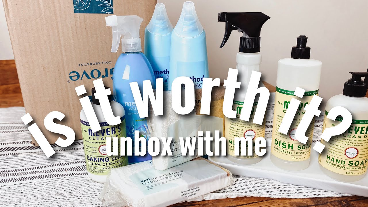 GROVE COLLABORATIVE UNBOXING: IS IT WORTH IT? // NEW NON-TOXIC CLEANING SUPPLIES