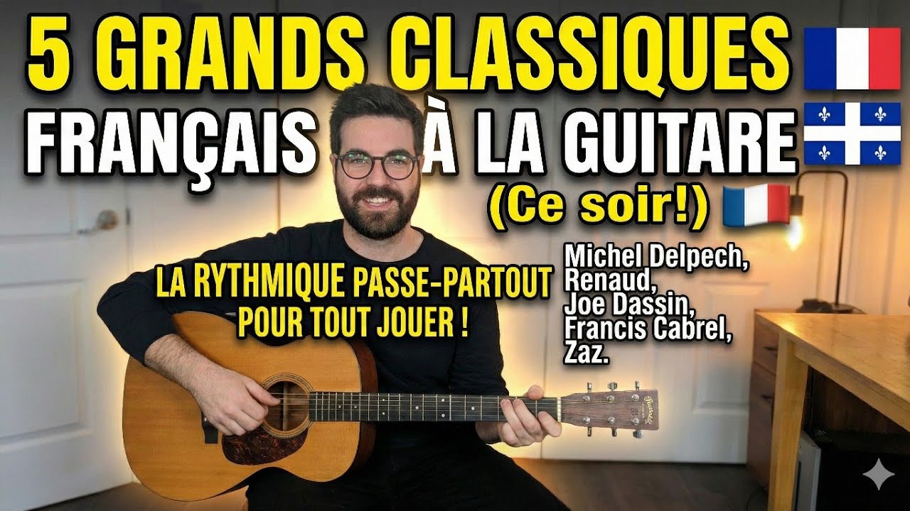 ​5 Chansons Françaises avec 1 Seul Rythme (Tuto Facile)