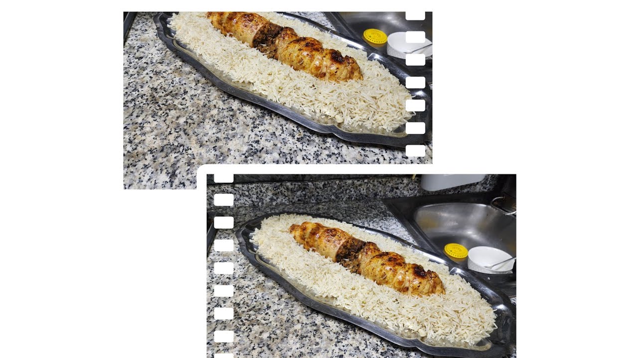 لايف جديد دجاج رولي في الفرن مع الارز طريقة رائعة او لذيذة بزاف 🧄🧅🐔
