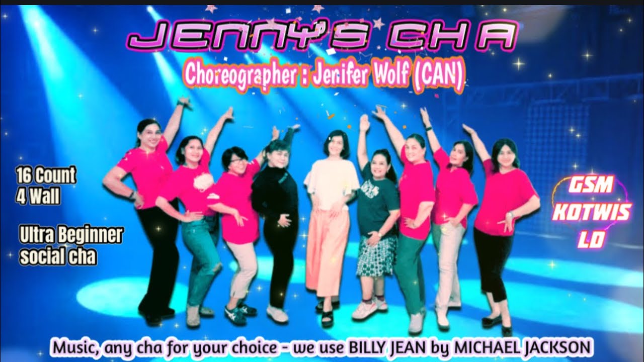 JENNY’S CHA | Line Dance | Choreo by Jenifer Wolf (CAN) | Demo by GSM KotWis (INA)