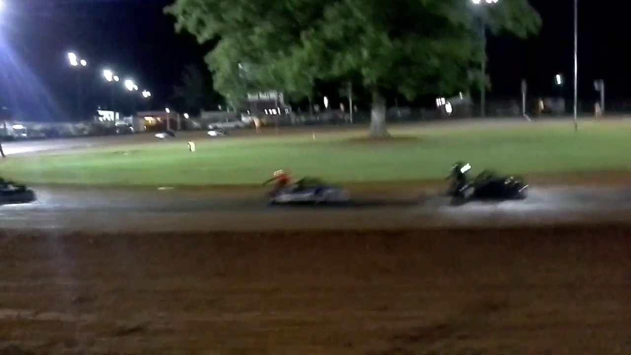 Swainsboro Kart Track  T3 350  6-17-17   Ryan Adams 3rd Place Finish.
