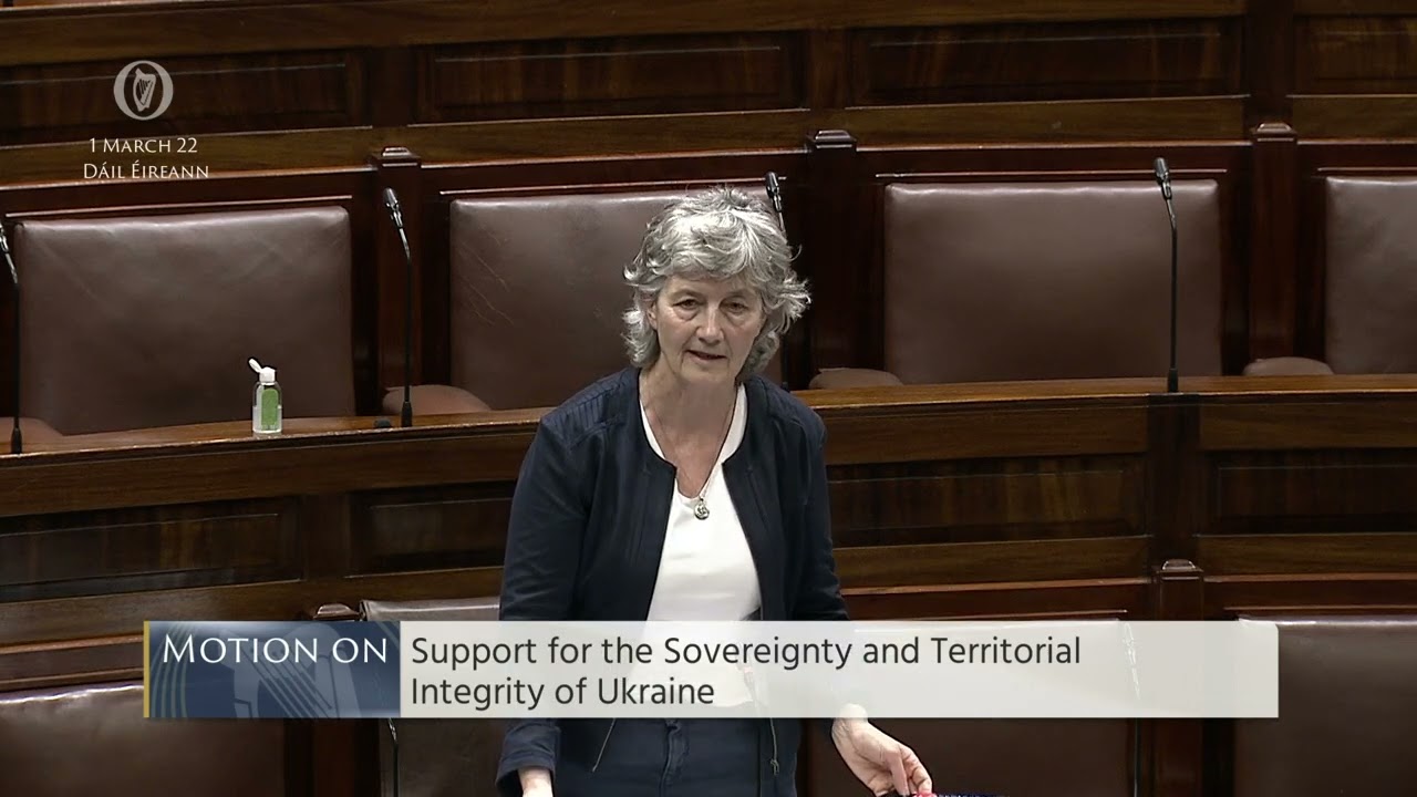 Deputy Catherine Connolly- speech from 1 Mar 2022