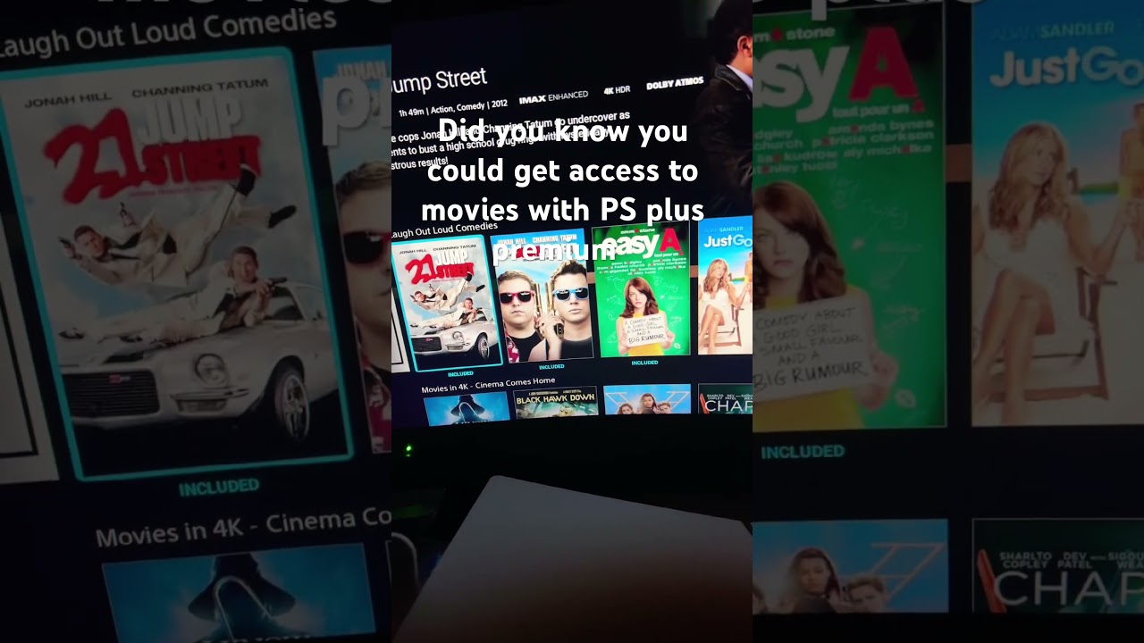 How to get access to movies on PS5 with ps plus premium 
