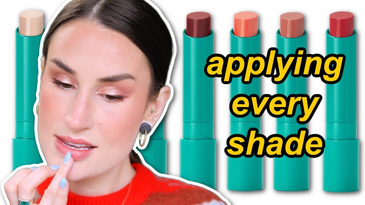 ALL 6 THRIVE CAUSEMETICS SHEER STRENGTH HYDRATING LIP TINTS SWATCHED