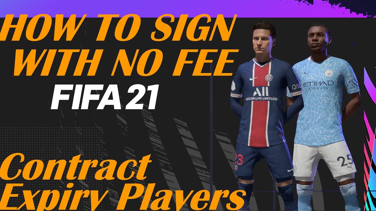 HOW TO SIGN PLAYERS WITH NO MONEY | NO TRANSFER FEE | SEASON 1 & 2 CONTRACT EXPIRY PLAYERS FIFA 21.