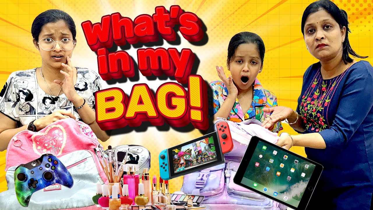 What's in My Bag 🤔| BAG CHECK 😮 | Cute Sisters