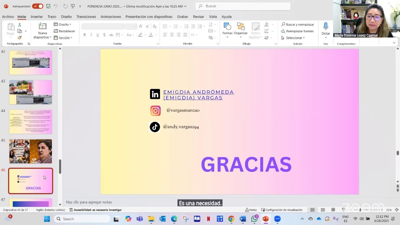 Reunión de Zoom de MI TRABAJO ES SOCIAL genero.