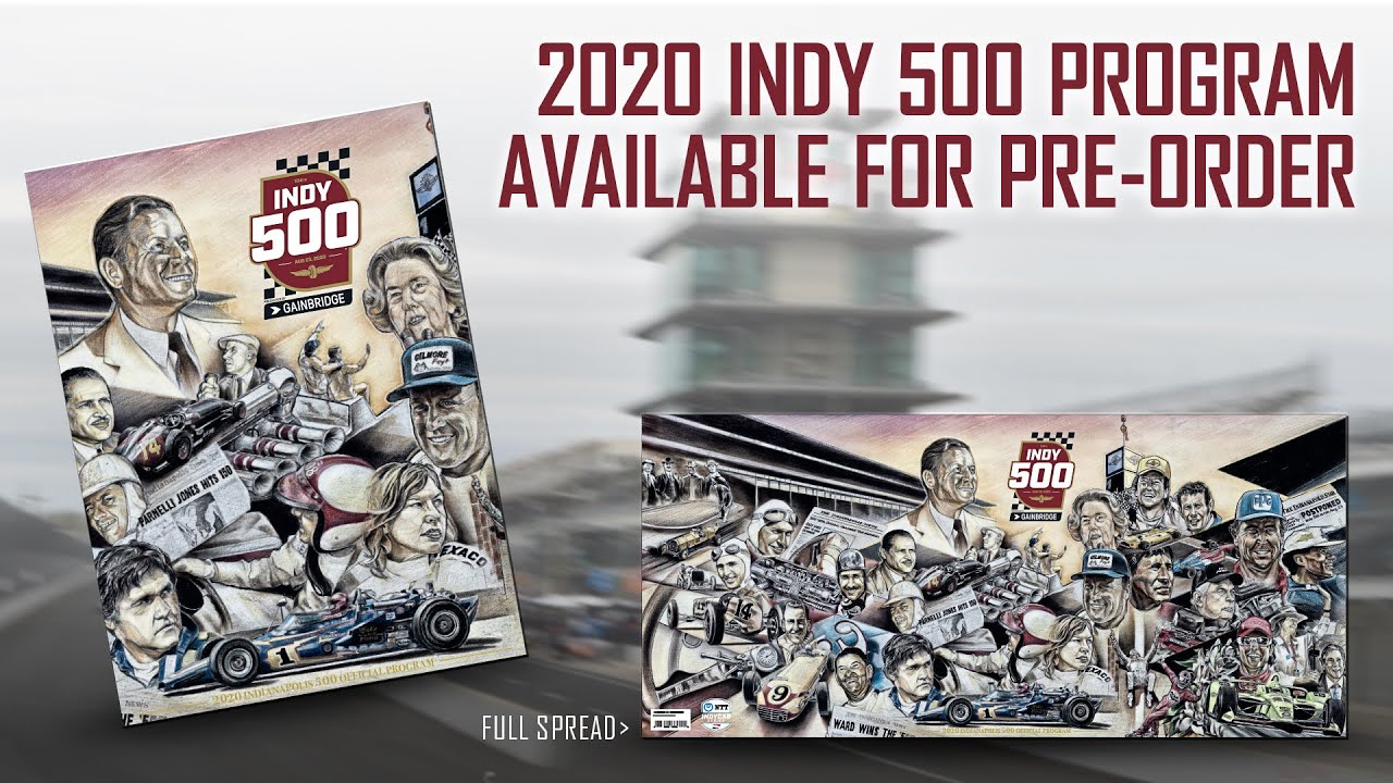 2020 Indianapolis 500 Official Program Cover Unveil