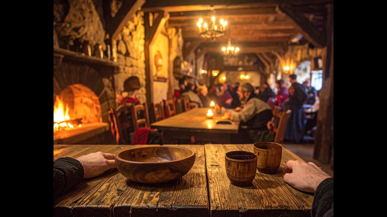 Evening at the Prancing Pony | Cozy Fantasy Tavern Ambience & Music