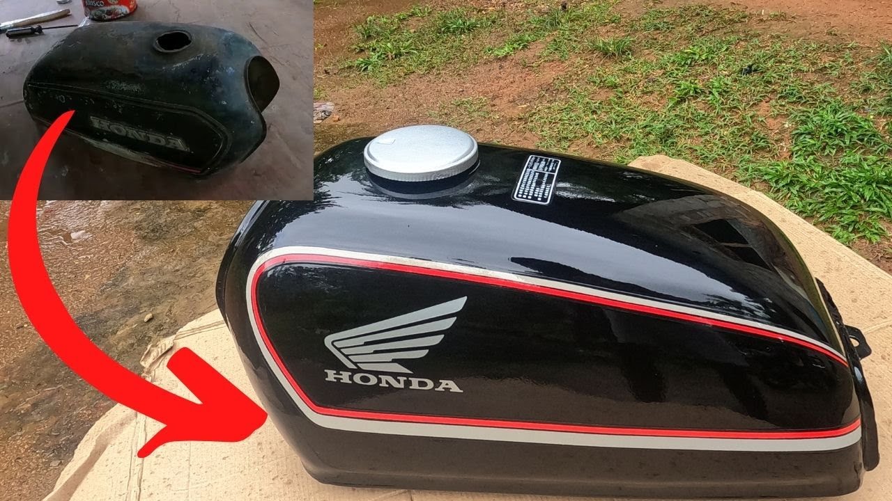 Honda Motorcycle gas tank restoration | Motorcycle fuel tank tank restoration Honda Benly CD50/90