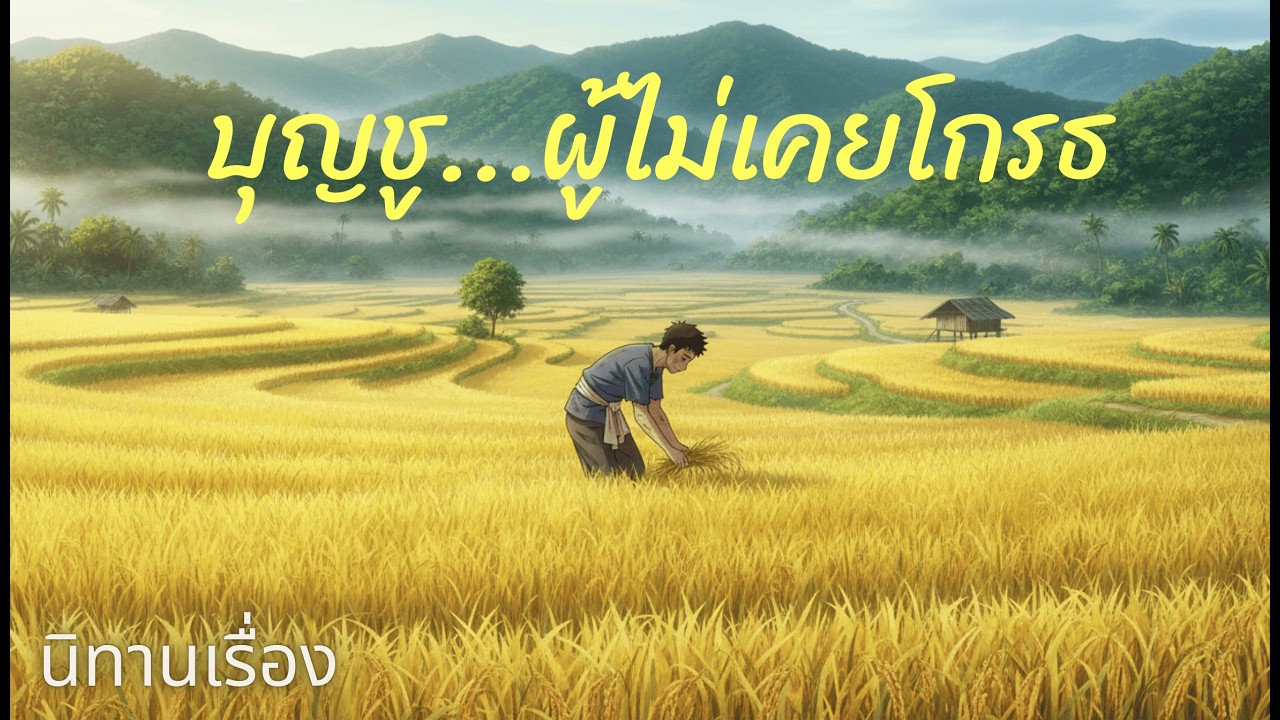 บุญชู...ผู้ไม่เคยโกรธ #นิทานพื้นบ้าน #นิทานก่อนนอน #นิทานสอนใจ #นิทาน
