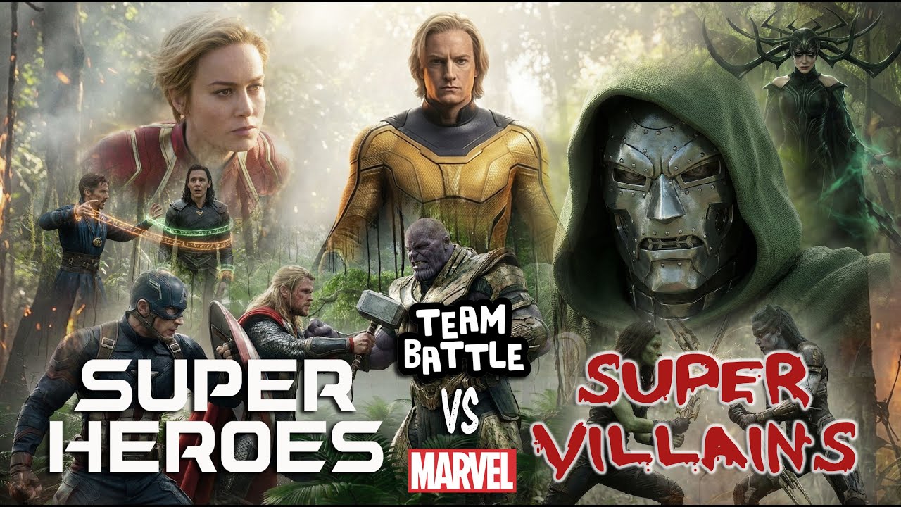 MARVEL SUPERHEROES vs SUPERVILLAINS | TEAM BATTLE feat DOCTOR DOOM