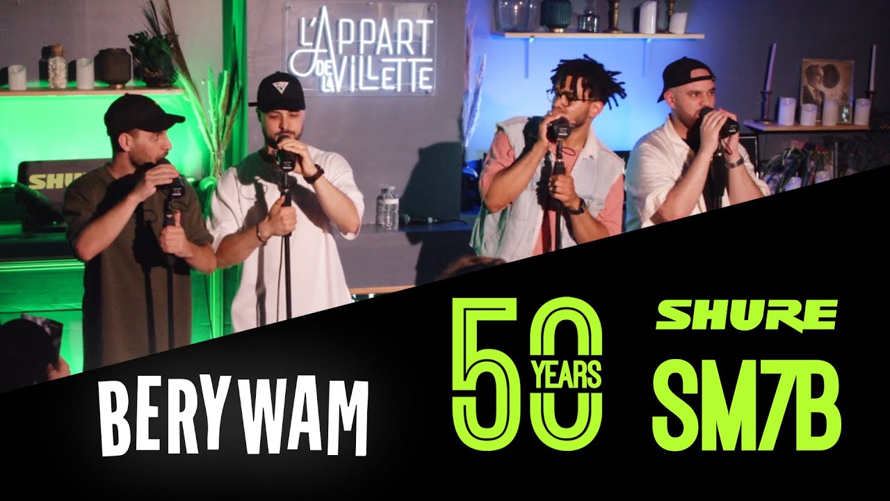 Shure fête les 50 ans du SM7B avec les champions de beatbox BERYWAM (vidéo de La Boite Noire)