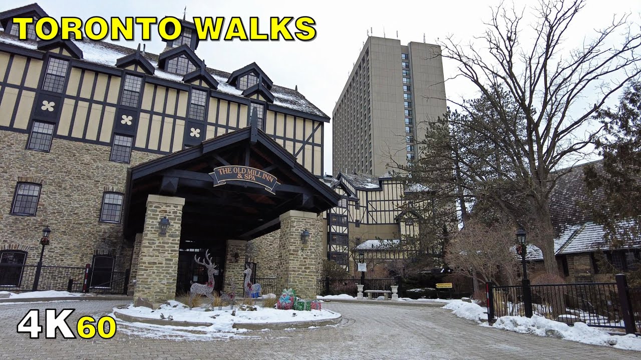 Toronto's Upscale Old Mill & The Kingsway Walk on February 15, 2021