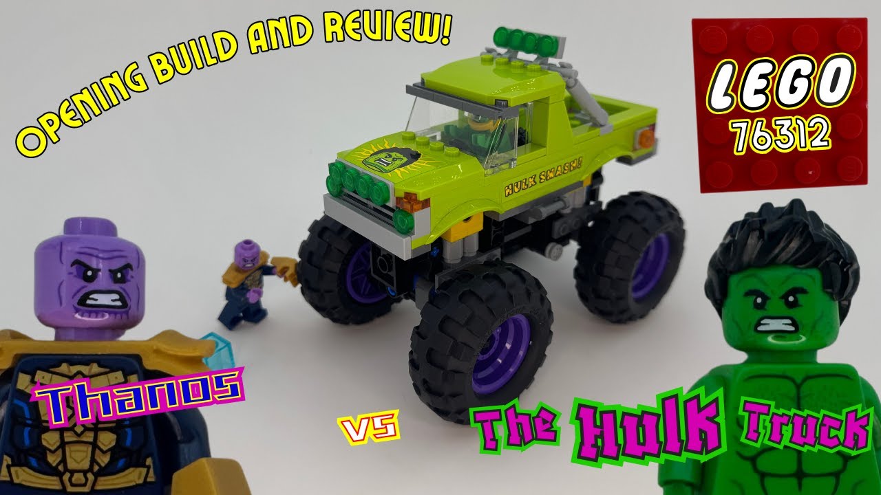 LEGO Marvel 76312, The Hulk Truck vs Thanos. Opening, Build and Review.