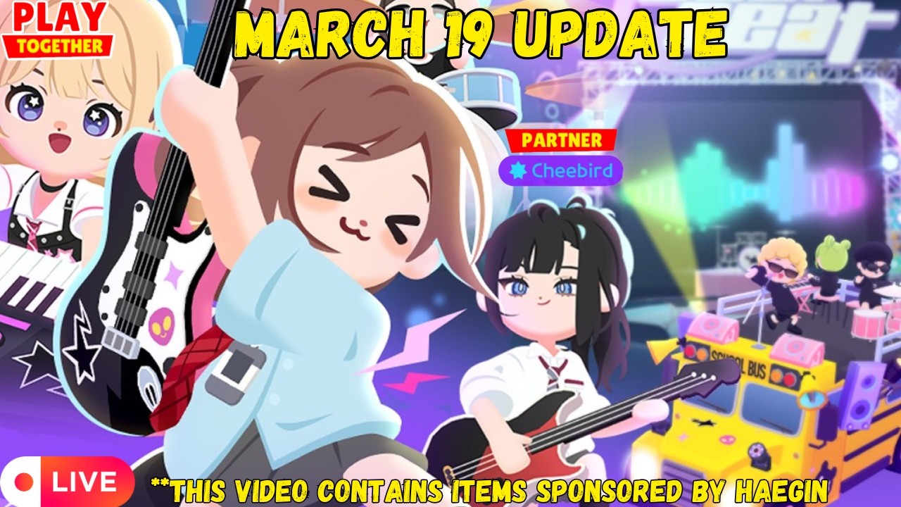 🔴 LIVE: Renovated School! March 19 UPDATE (Play Together Game)