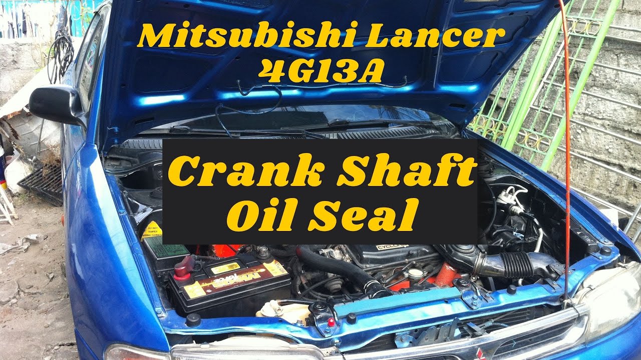 Mitsubishi Lancer 4G13A / Replacing Crankshaft Oil Seal / Msm Garage Tv