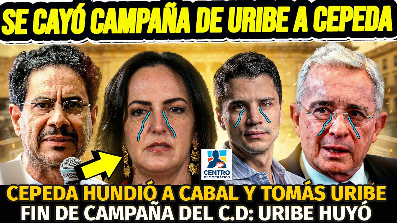 URGENTE: CEPEDA ACABÓO CAMPAÑA DE URIBE: NO VIERON VENIR TREMENDO GOLPE. URIBE HUYÓ Y CABAL LLORA JA