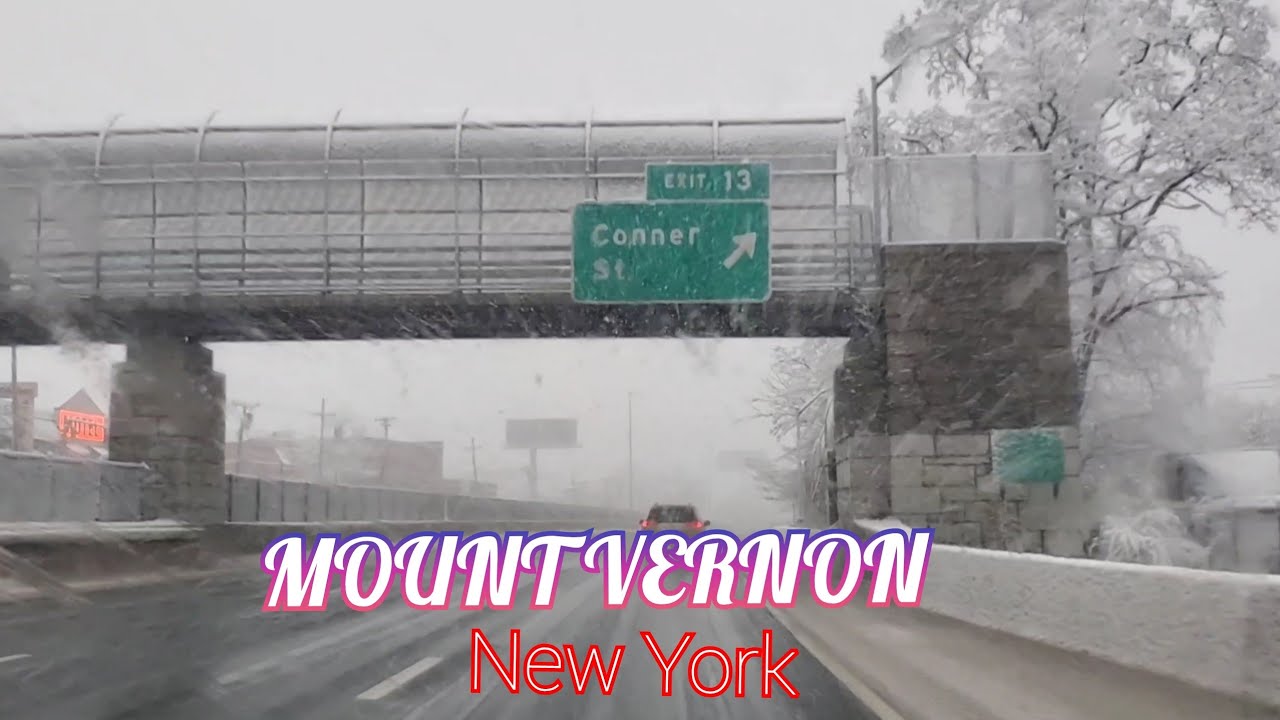 4K SNOW DRIVING IN MOUNT VERNON NEIGHBORHOOD NEW YORK#citydrive#usa#snowfall#travel#experience#tour