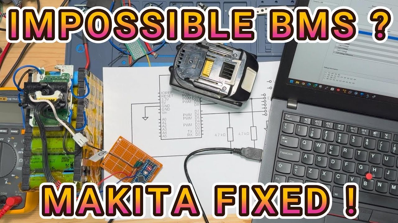 Resetare BMS baterii Makita cu OBI Metoda explicata