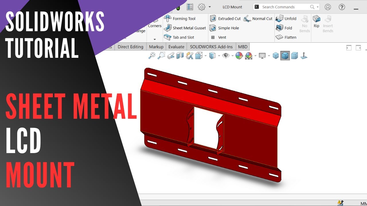 Discover SolidWorks Secrets for Creating AMAZING Sheet Metal LCD Mounts!