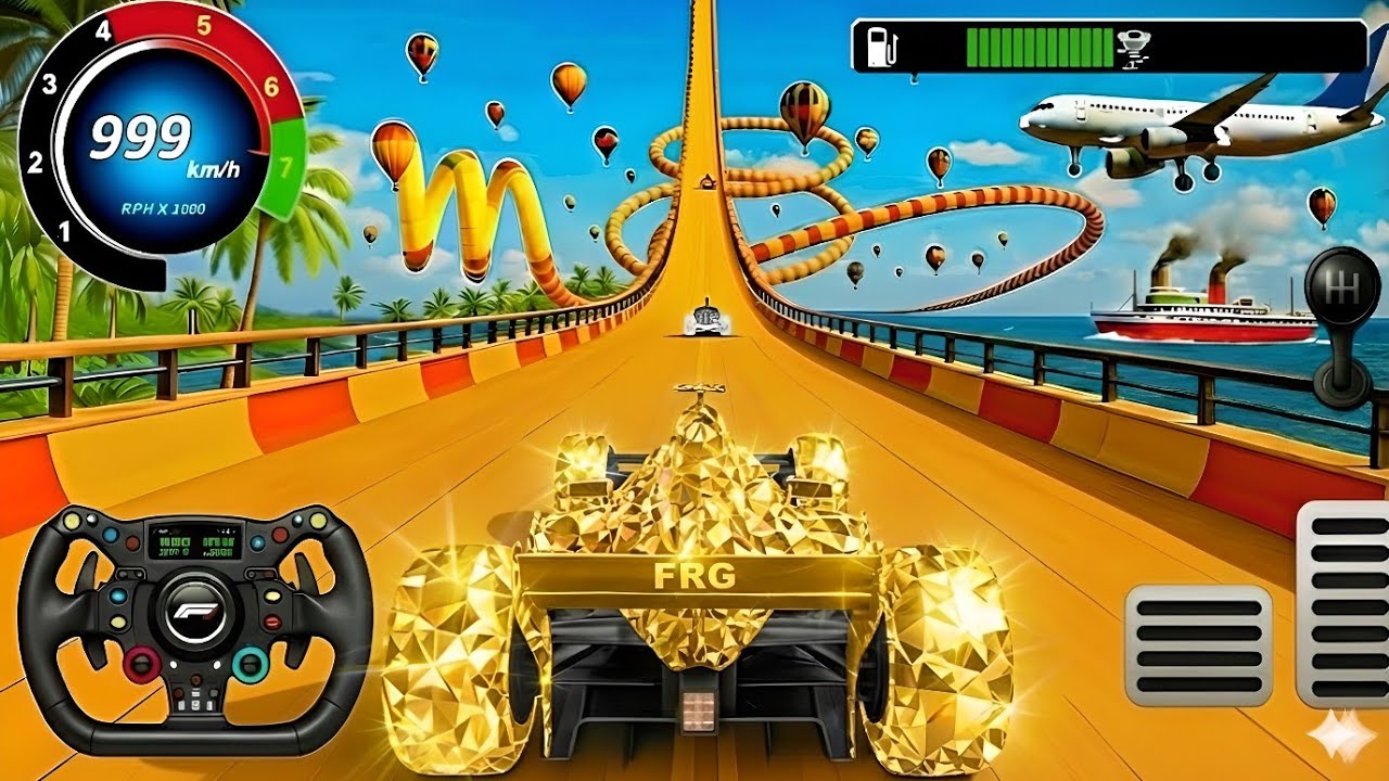 💎 $5,000,000,000 GOLD DIAMOND F1! 🚀 999 KM/H ULTIMATE TECH: GT Car Stunt Master #5