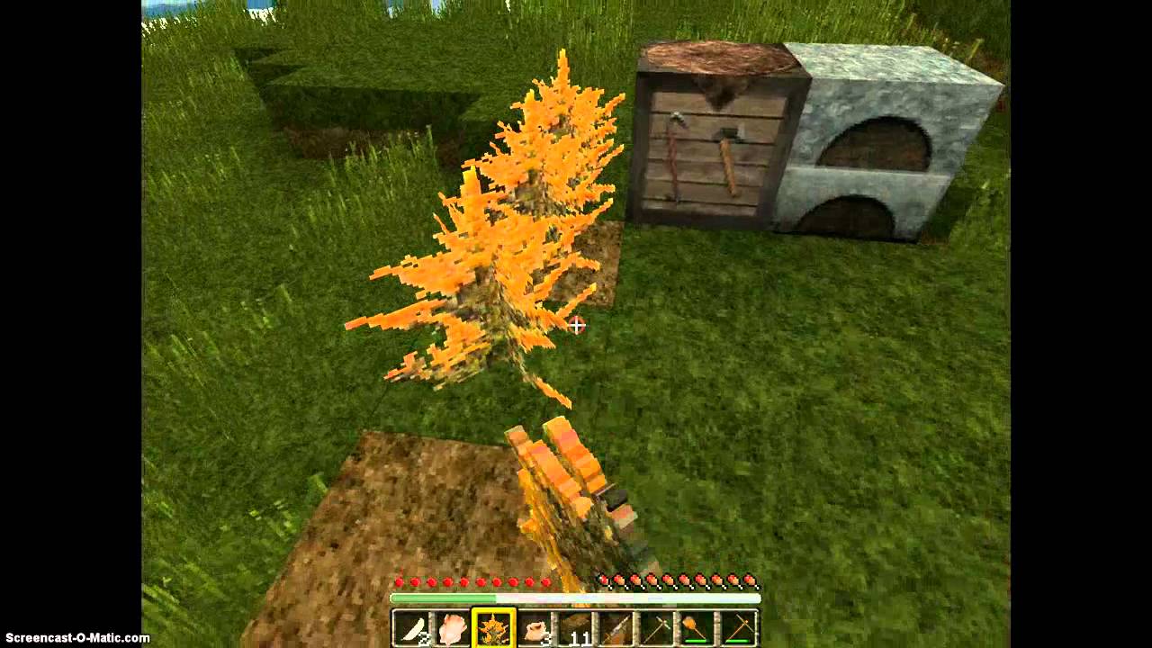 Выжывание Виро в minecraft1.2.3 часть 1