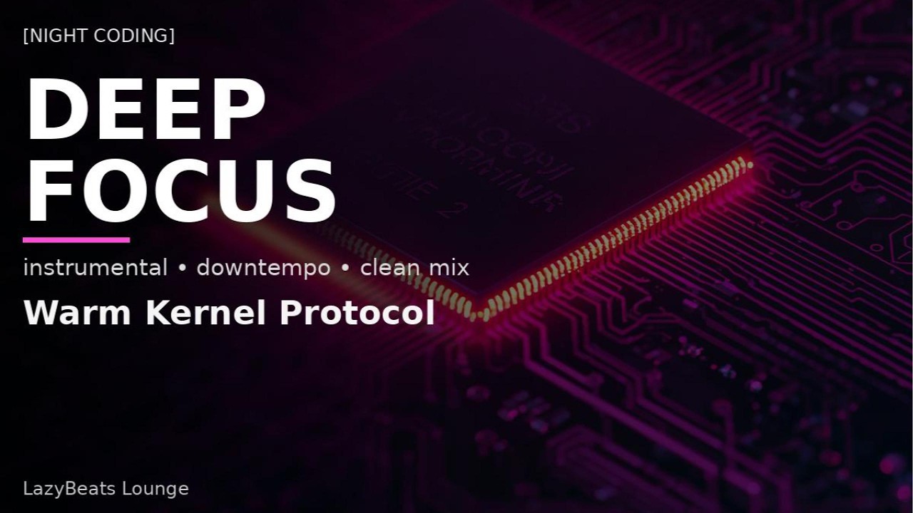 Night Coding Deep Focus — Warm Kernel Protocol (Chill Electronic / Downtempo)