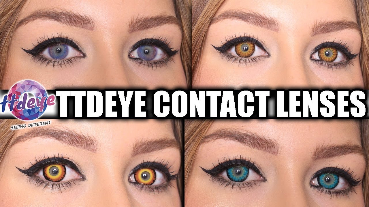 TTDEYE COLORED CONTACTS | Review & Try On For Blue Eyes (Cosplay & Halloween Lenses)
