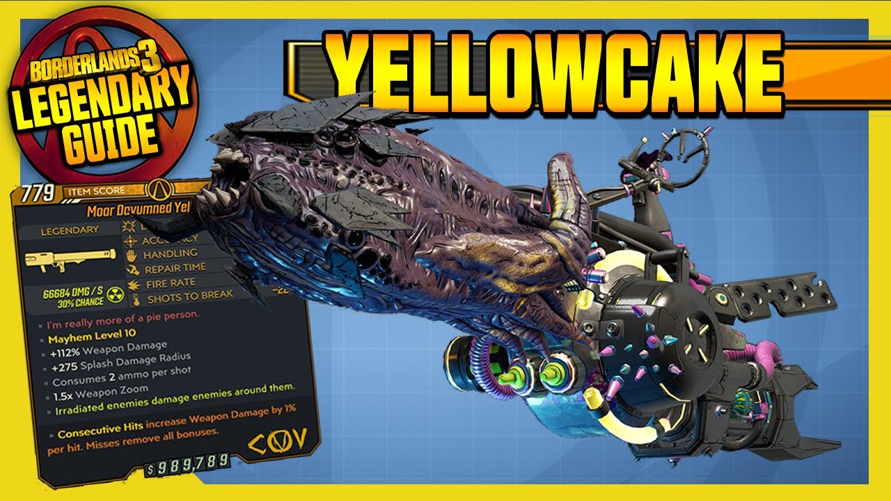 Borderlands 3 | YELLOWCAKE | Legendary Weapons Guide!!! Cartels