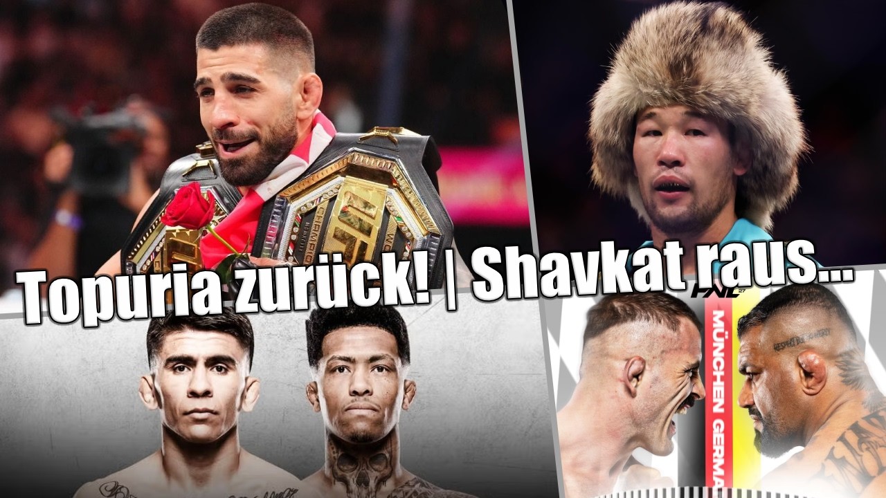 Ilia Topuria ist zurück | Shavkat Rakhmonov raus | Wochenende-Recap: FNC München | UFC Fight Night
