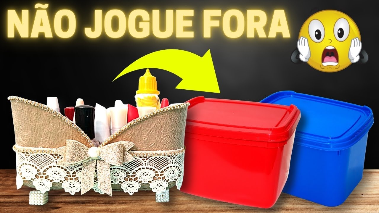 Artesanato com POTE DE SORVETE  | Super Ideia com POTE DE SORVETE