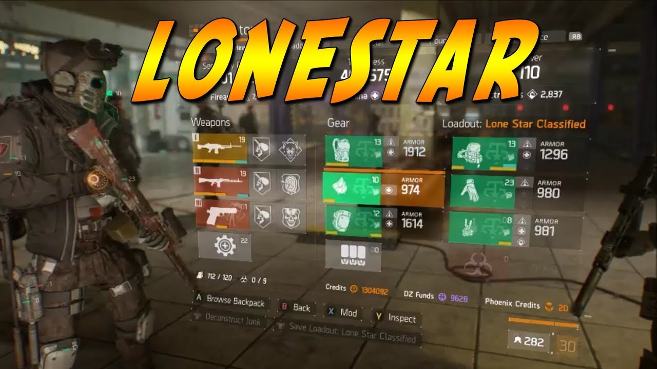 The Division- 1.8.1 Crit hit classified lone Star Build
