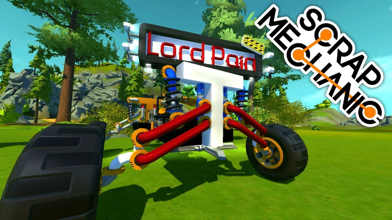 NEW Long Travel Double Wishbone with 2 Suspensions!!! ( Scrap Mechanic )