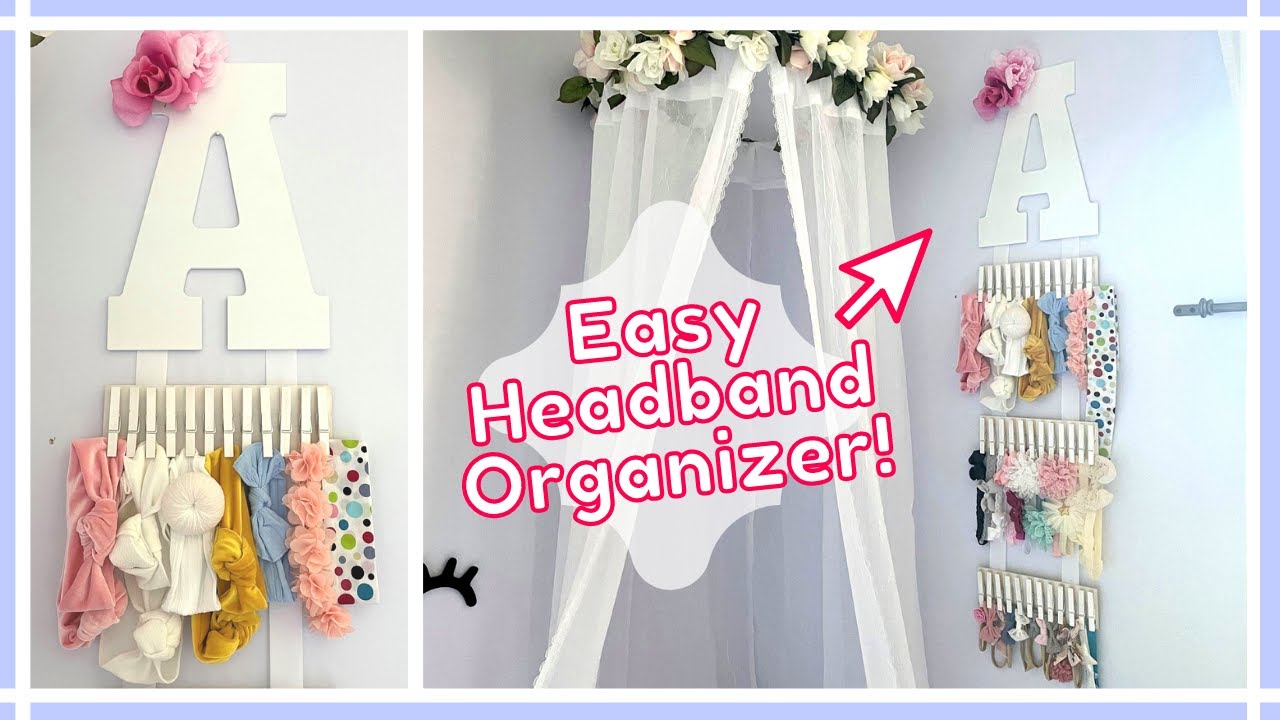 DIY HEADBAND HOLDER - Easy to Make & Easy to Use!