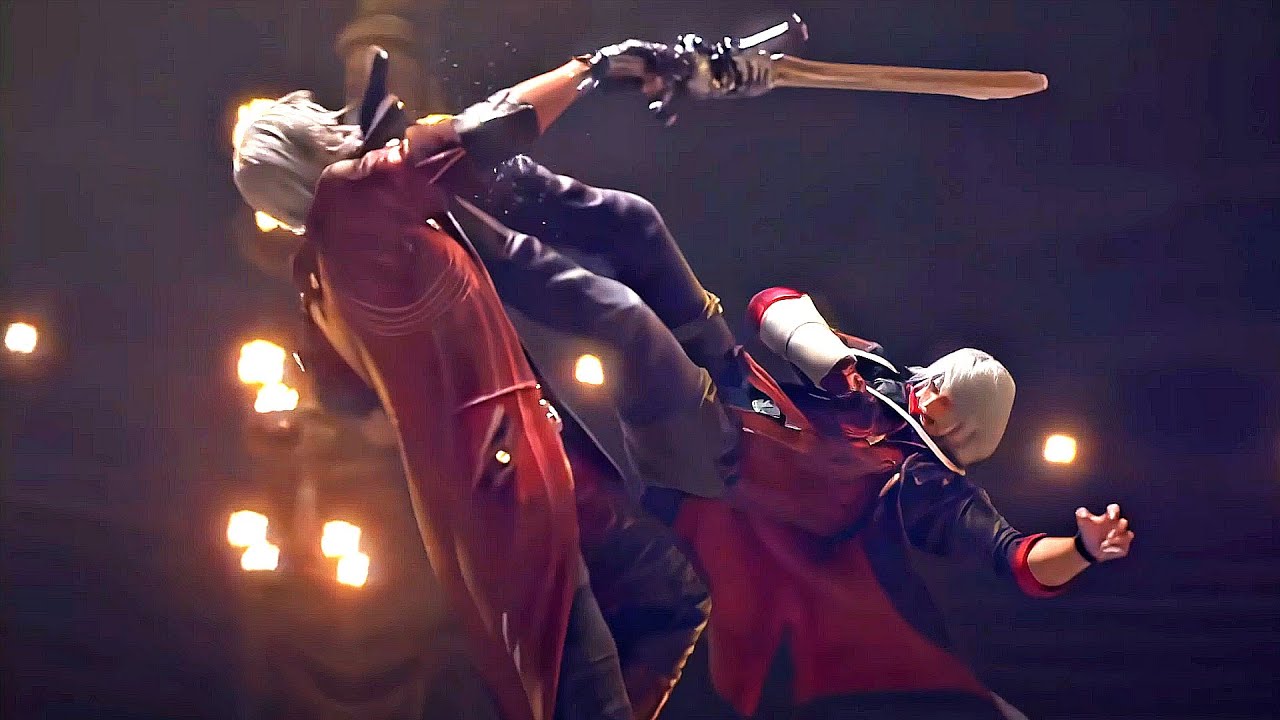 Nero Vs. Dante Boss Fight (Devil May Cry 4 Remastered) 4K 60FPS