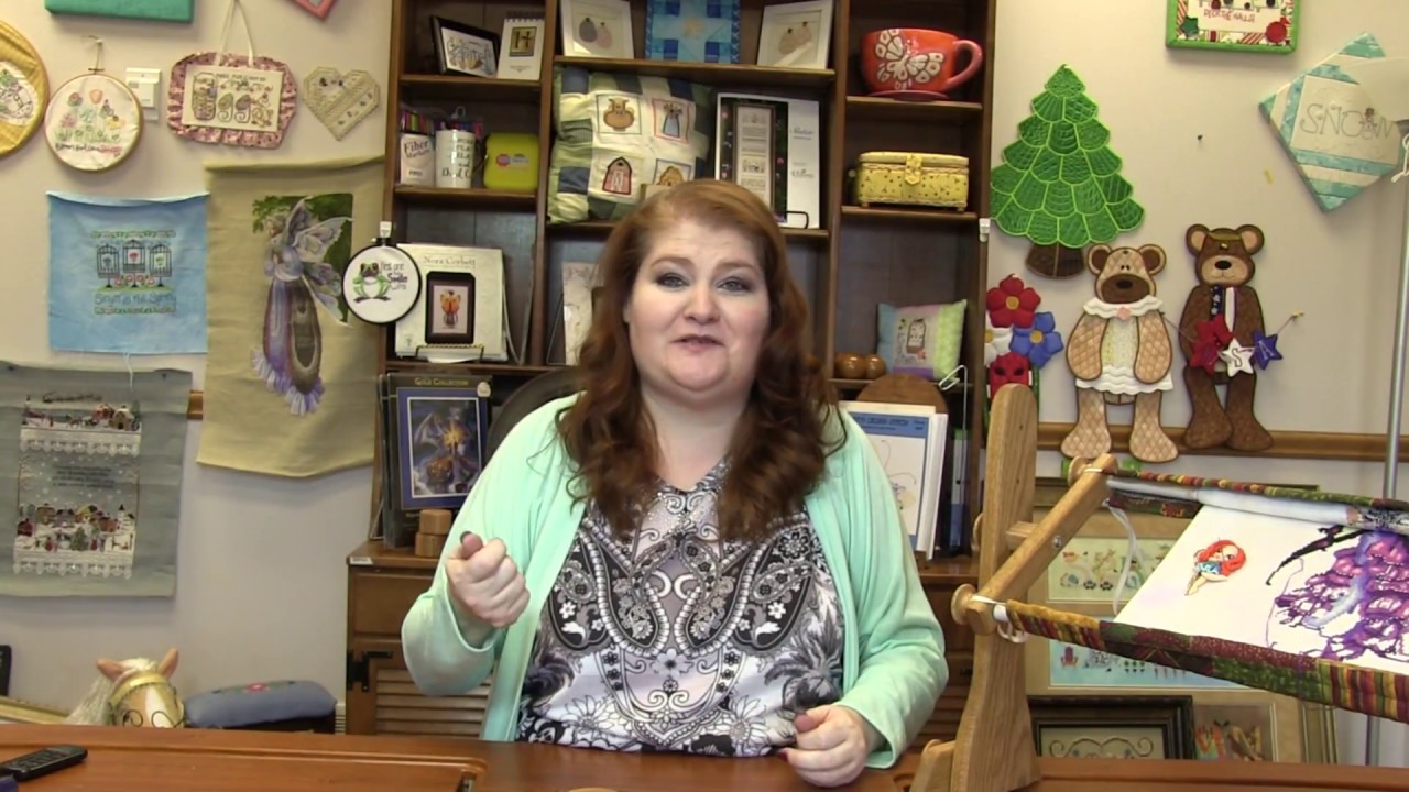 Flosstube Embroidery.com EZ Stitch Scroll Frames Accessories Product Demo aka American Dream