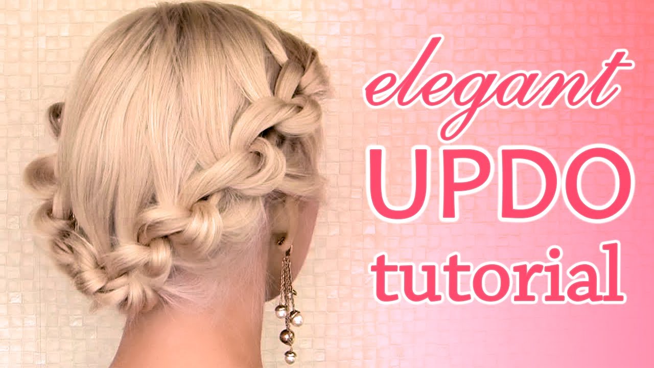 Knotted updo hairstyle. Prom/wedding hair tutorial for medium/long hair
