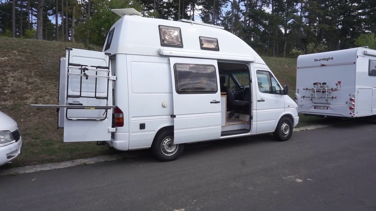 A wonderful Mercedes Sprinter 312 Cicada camper van from 1996!