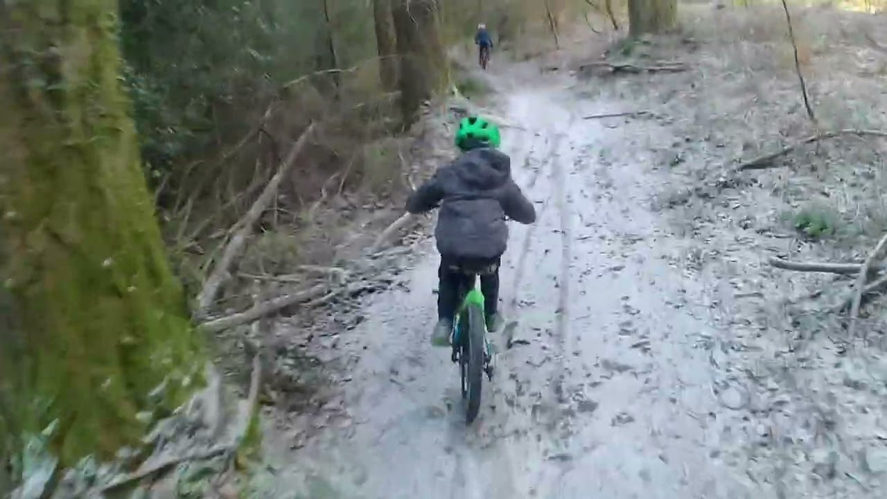 A snowy ride at Forest of Dean