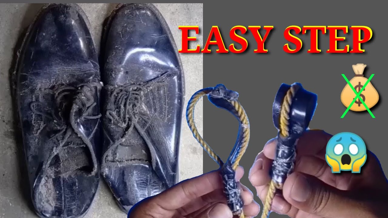 PAANO GUMAWA NG TALI NG MANOK || MULA SA LUMANG SAPATOS
