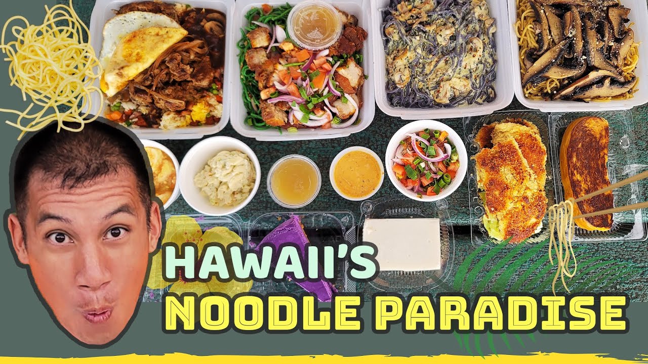 HAWAII’s NOODLE PARADISE! Best Tasty Pasta Noodles with Rare 'Ulu (Breadfruit) in Oahu, Hawaii - P1