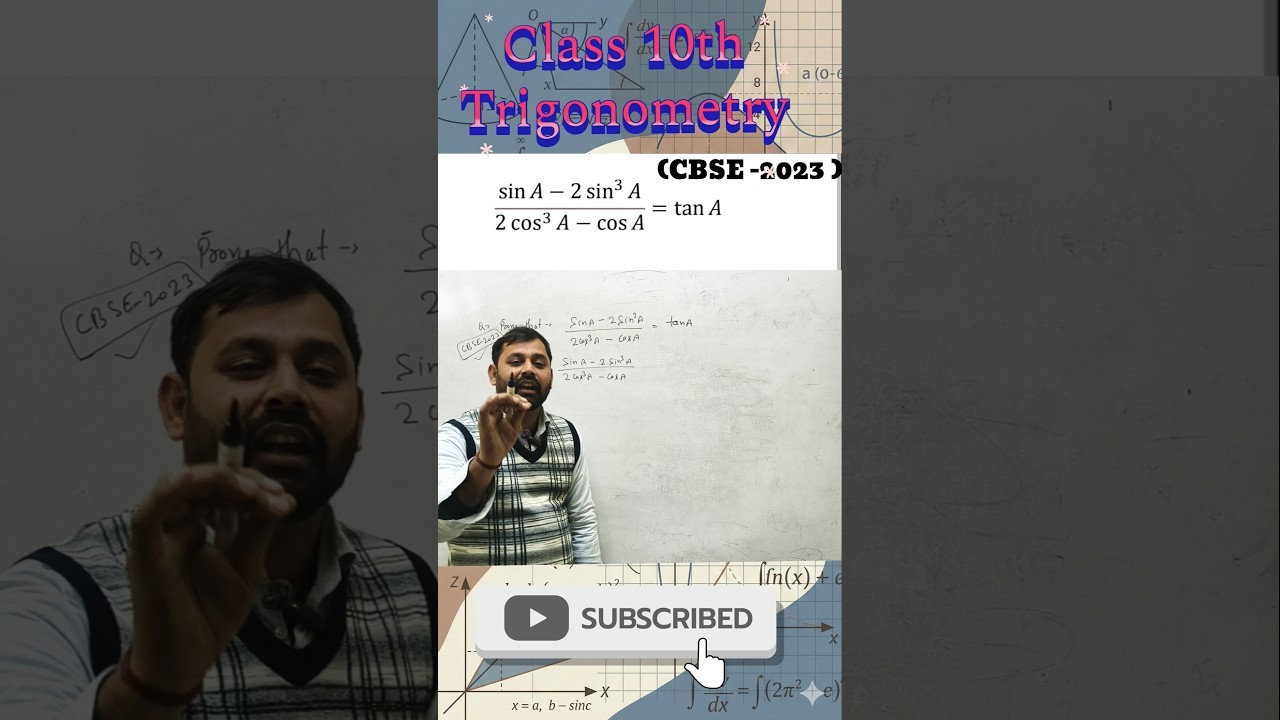 class 10th trigonometry question 