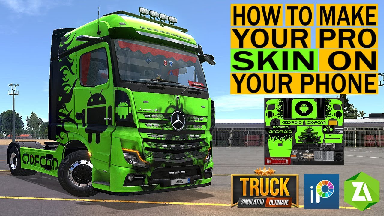 Как сделать СКИН на телефоне || Симулятор Грузовика Ultimate😉👌.