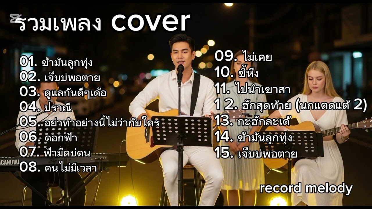 รวมเพลง Cover อะคูสติก เพลงดังฟังสบาย | record melody