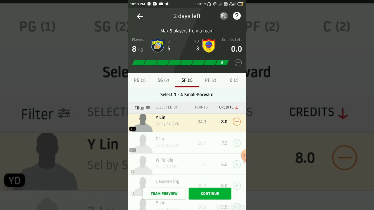 BT vs YD DREAM11 SMALL LEAGUE TEAM l SUPER BASKETBALL LEAGUE